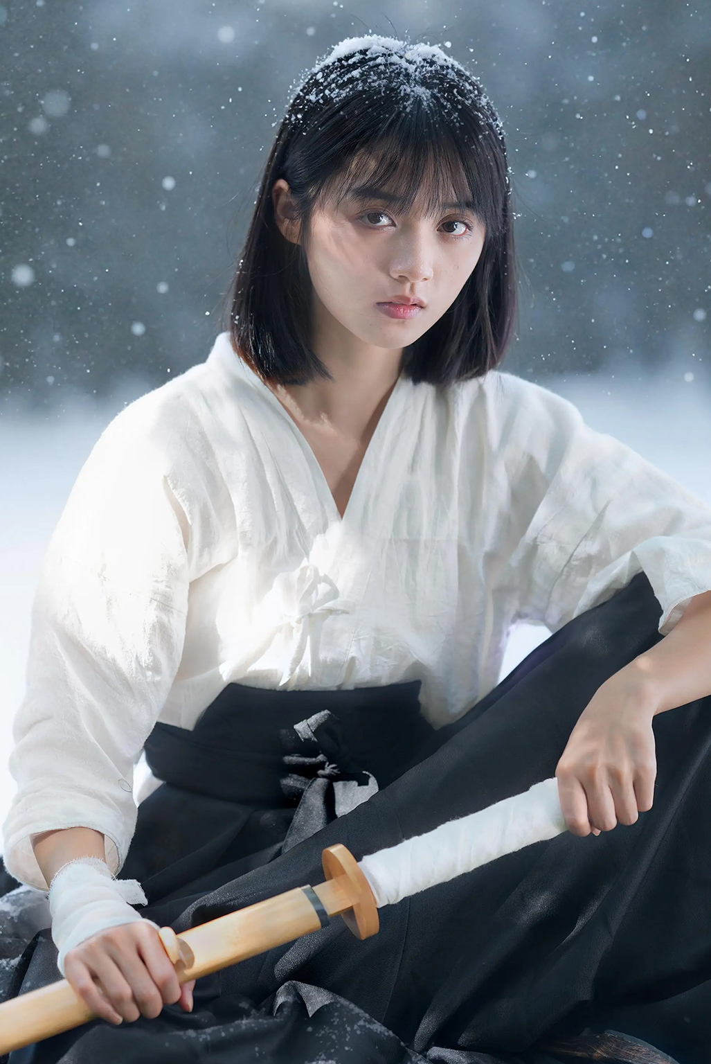 真实雪景 修图前